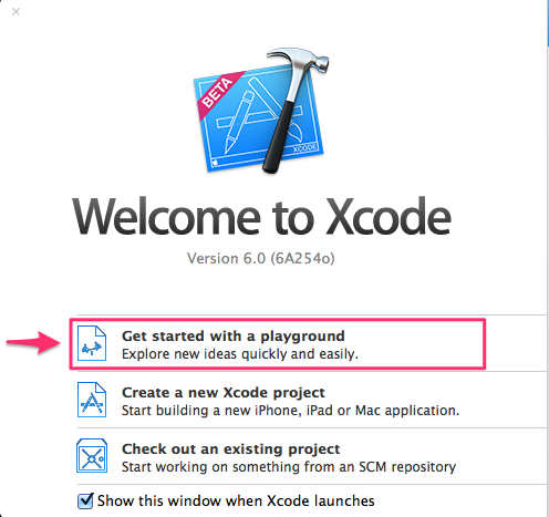 new.xcode.projet